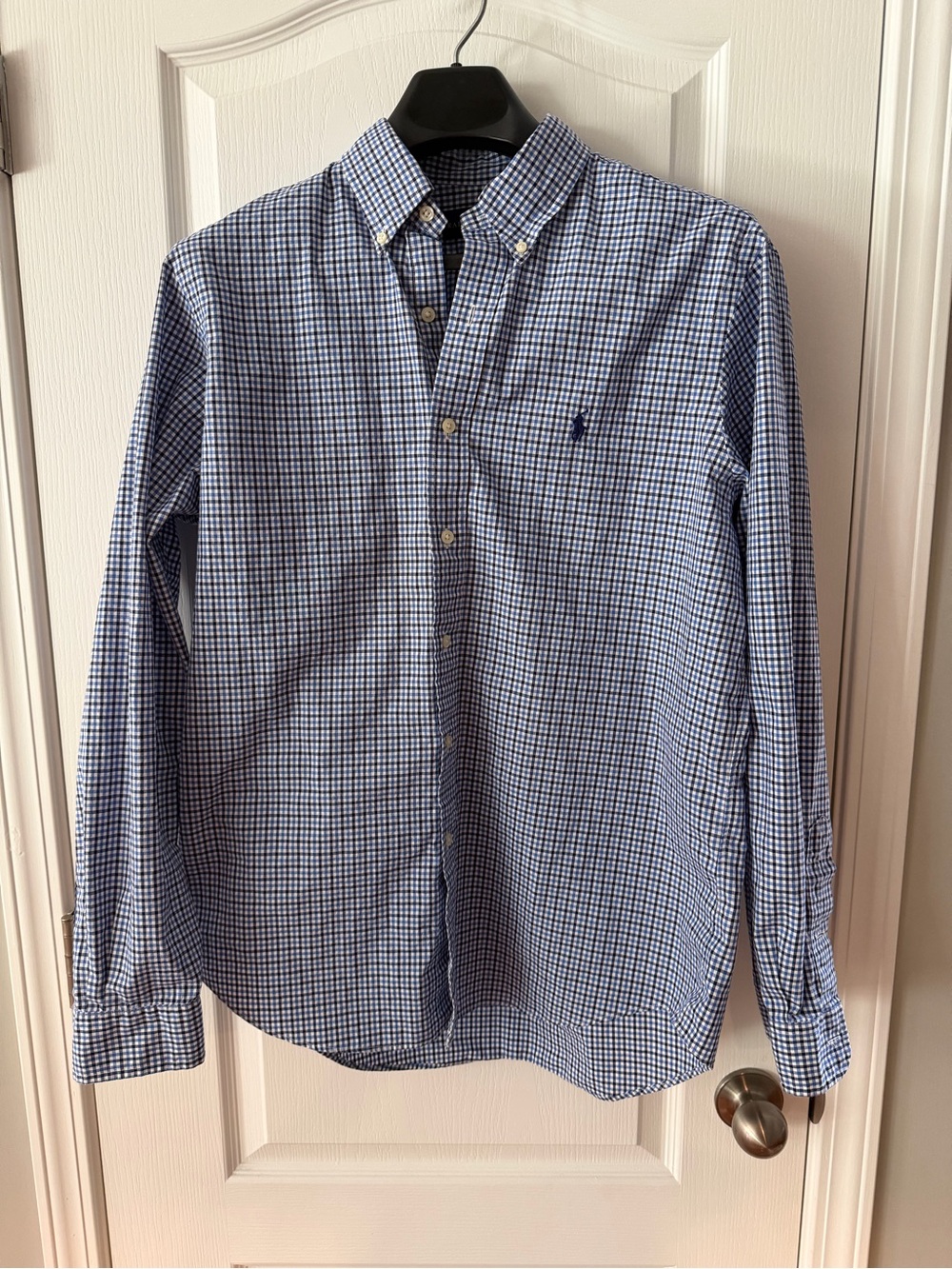 Polo by Ralph Lauren Blue and White Gingham Button-Down Shirt